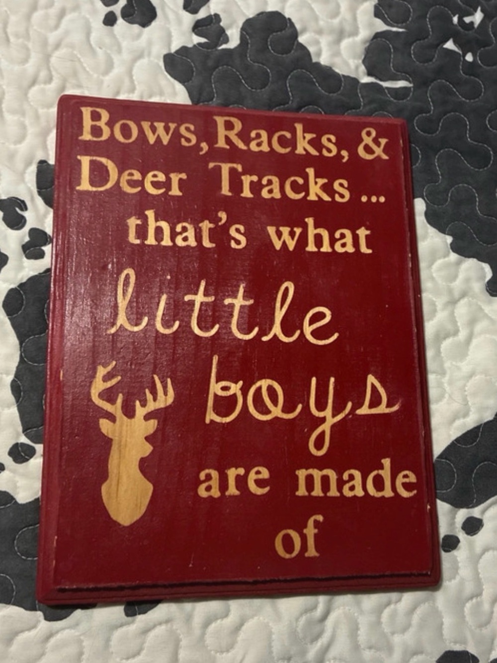 Rustic Red 'Little Boys' Wood Wall Sign - Home Accents